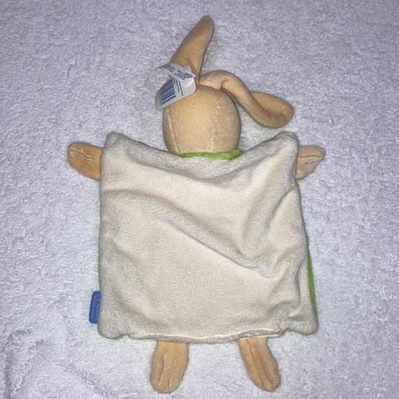 NWT DOUDOU FLAT PUPPET RABBIT TURTLE GREEN KALOO lovey security Blankie - Picture 5 of 6
